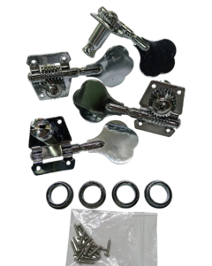 Interdrums Am-cl4l Clavijas Cromadas Para Bajo 4 En Linea - comprar online