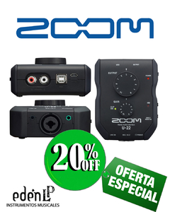 Zoom U22 Interfaz Usb Placa De Grabacion De Audio Edenlp - comprar online