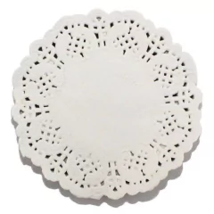 100 Doilie 8,9 Cm Toalha Rendada de papel