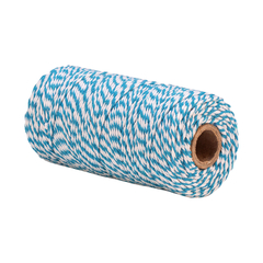 Cordão twine azul e branco 100 metros - comprar online