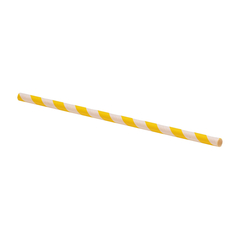 20 Canudo Papel Vintage Amarelo Listrado Canudinho na internet
