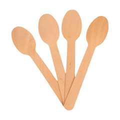 100 Colher De Madeira 14 cm - comprar online