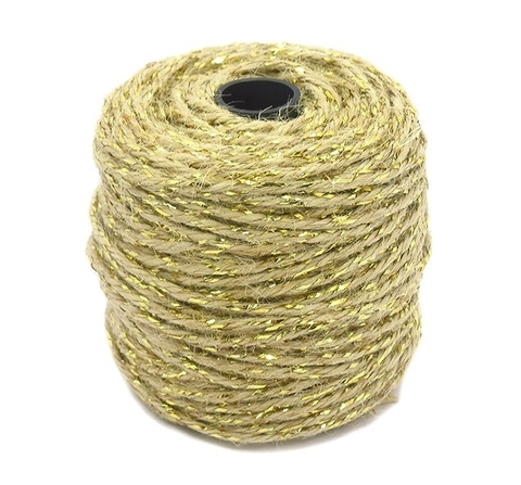 Cordão de Juta com Lurex 50 metros - comprar online