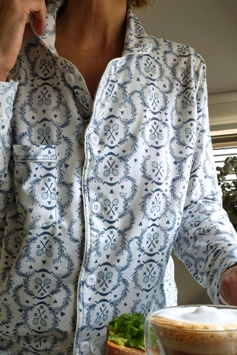 Pijama Bombay azul - comprar online