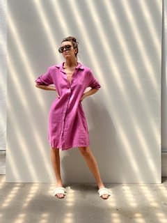 Vestido camisero midi Flora
