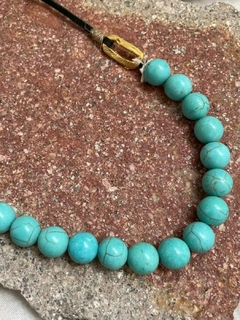 Collar Ovo Piedra Turquesa Xl - comprar online