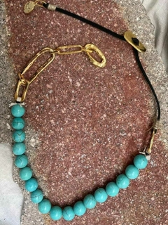 Collar Ovo Piedra Turquesa Xl