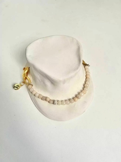 Collar Ovo piedra crudo