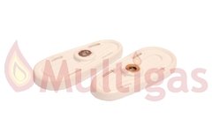 SOPORTE MANIJA PUERTA HORNO COCINA DOMEC M/55. BLANCA C/BUJE