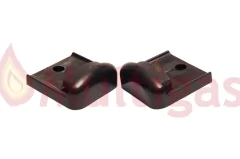 SOPORTE MANIJA PUERTA HORNO COCINA VOLCAN DOMEC. MARRON CURVA
