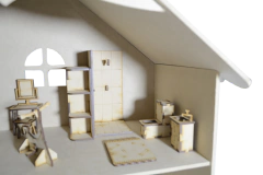 Combo Casa De Muñecas + 30 Muebles - tienda online
