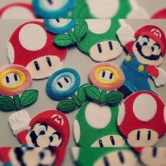 Pack Hongos 5cm Super Mario Bros - comprar online