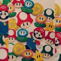 Pack Hongos 5cm Super Mario Bros - EMDI Bordados