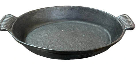 CAZUELA OVAL FUNDICION DE HIERRO 19X13 CM.