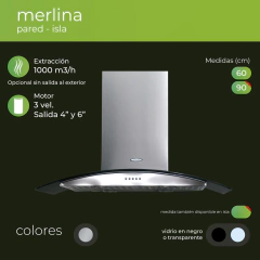 MARALDI MERLINA 60 VIDRIO NEGRO - comprar online