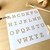 Stencil ABC Máquina de escribir Mayus Art. C5223 - 20x20cm