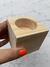 Cubo porta velas simple de pino