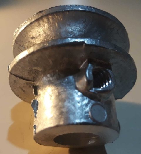 Polea de aluminio para motor de maquina hormigonera A50