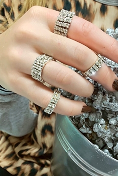 Anillo de strass HELOISE - tienda online