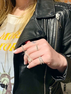 Imagen de Anillo elastizado de strass SPARKLE