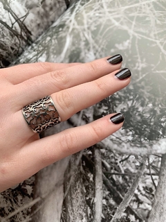 Anillo de acero quirurgico calado plateado PRINCE en internet