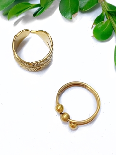Set de anillos dorados MARIE - Gabriella Capucci