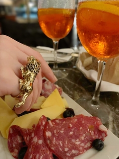 Anillo doble leon dorado LYON en internet