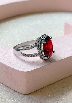 Anillo de strass colorado MARGOT - comprar online