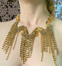 Collar dorado de strass FREDA