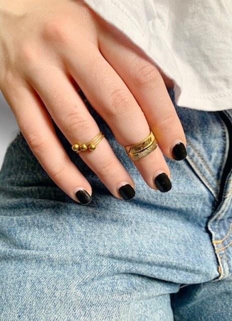 Set de anillos dorados MARIE - comprar online
