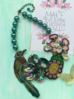 Collar verde de perlas ELLIE