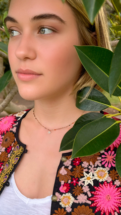 Collar con dije ojo de zirconia CHLOE - Gabriella Capucci