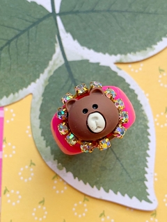 Anillo fucsia de osito TEDDY - comprar online