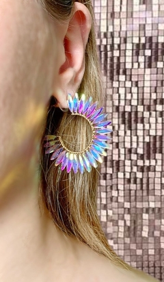 Aros cristales tornasol LARINA en internet