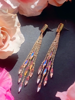 Aros largos de strass ROSLIN - comprar online