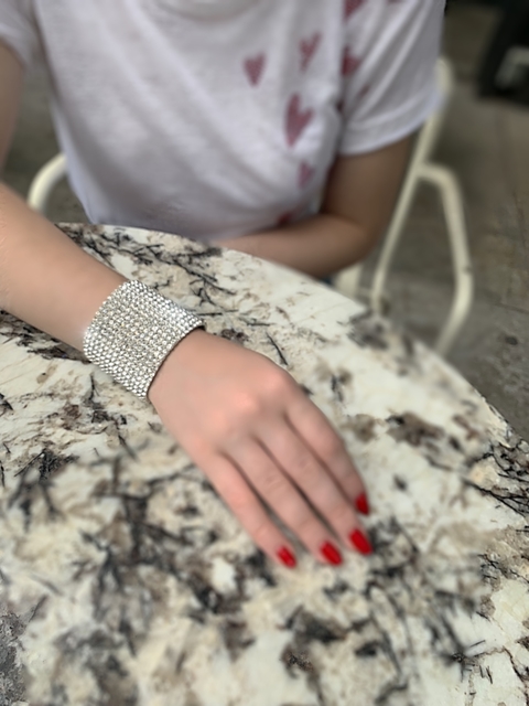 Pulsera elastizada de strass SOPHIE