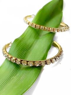 Argollas doradas de strass MORGANA - Gabriella Capucci