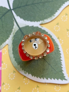Anillo colorado de osito BEAR