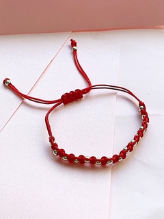 Pulsera ajustable colorada hilo BETH - Gabriella Capucci