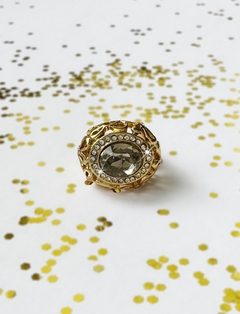 Anillo dorado de strass ELLIE