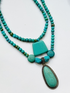 Collar turquesa MALDIVES - Gabriella Capucci