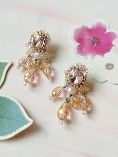 Aros de cristales rosas KENNEDY