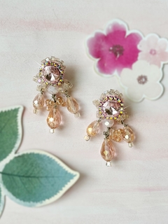 Aros de cristales rosas KENNEDY - comprar online