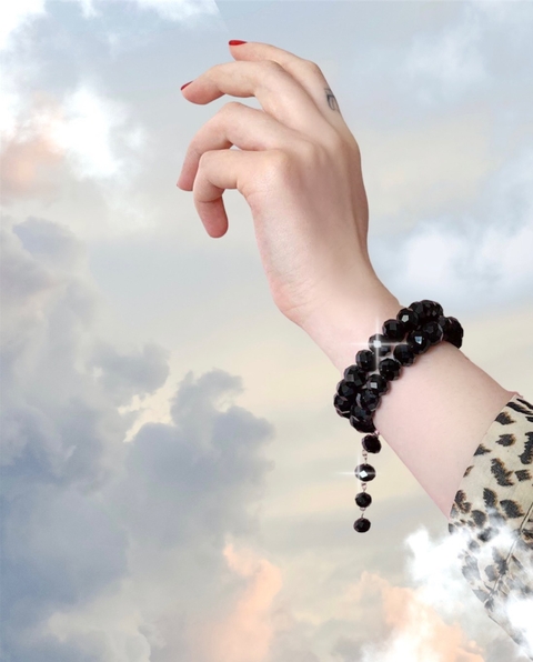 Pulsera negra multivueltas KALIA