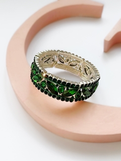 Pulsera verde de piedras cristal LOLA - Gabriella Capucci