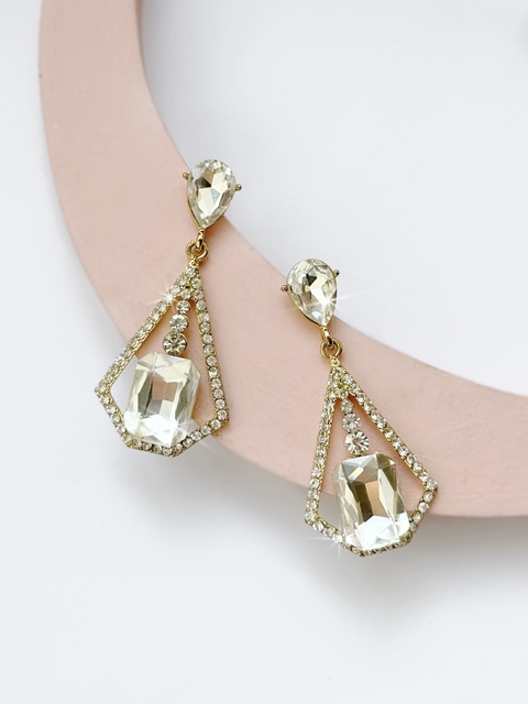 Aros de piedras cristal CHANDLER - comprar online