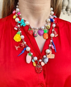 Collar con dijes multicolor MILLIE