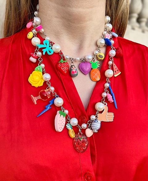 Collar con dijes multicolor MILLIE