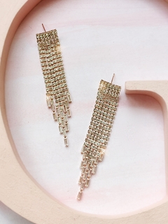 Aros con flecos de strass ZENDAYA