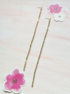 Aros largos de strass ANNIE - comprar online